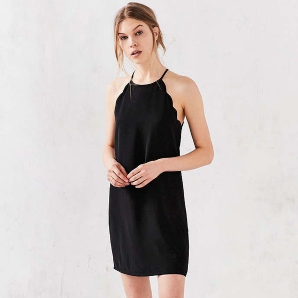 UO Cooperative Scallop Hem High Neck LBD